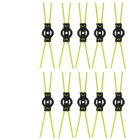 10 Pièces Tondeuse à Corde de Coupe Têtes Brosse Désherbage Enlevant la Mousse Sans Rouille Résistante L'Usure Général (1/4)