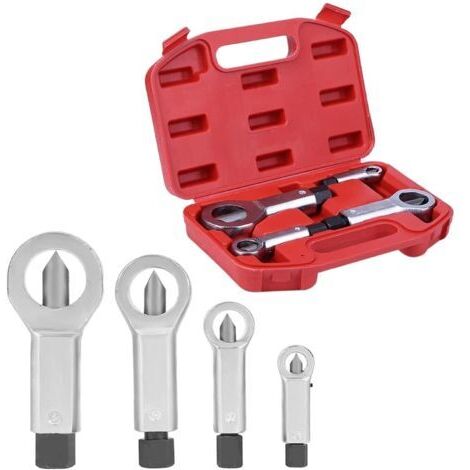 4pcs Casse Ecrou Voiture - À toute épreuve Extracteur Ecrou Séparateur de Boulons pour Enlever les écrous Cassés et Endommagés NPTERBL (1/5)