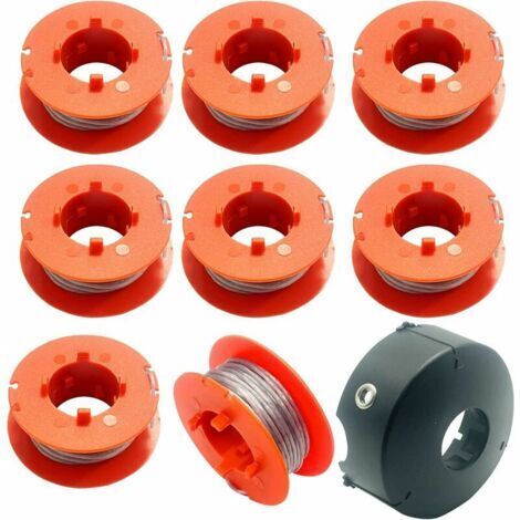 Bobine de fil de rechange pour débroussailleuse Bosch ART 23, 26, 30 Combitrim, Easytrim, vendue avec housse de protection, modèle F016L71088 (8 bobines + 1 couverture). (1/5)