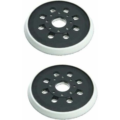 Lot de 2 patins de ponceuse de rechange à 8 trous de 12,7 cm, compatibles avec Bosch GEX 125-1 AE, PEX 220 A, PEX 220 AE (1/4)