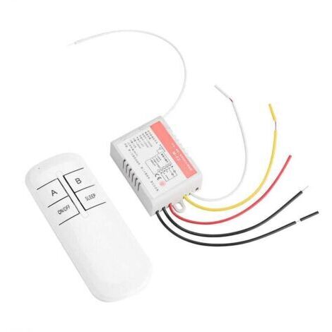 TONYSA 220V Lumière Lampe Contrleur Récepteur metteur Télécommande Sans Fil Commutateur Système 2 Canaux (1/5)