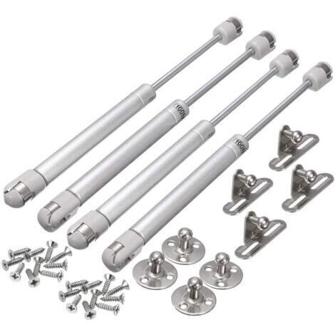 Vérin à Gaz 100N, 4 Pcs Amortisseurs Hydraulique pour Meubles, Levage de Porte et Armoire (1/5)