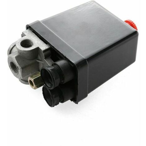 Vanne de commande de pressostat de compresseur d'air à 4 ports, 240V AC, 20A, 175 PSI, 12 bar. (1/4)