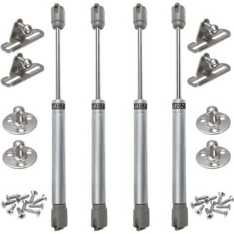 4PCS vérins à gaz 120N verin meuble hydraulique ressort amortisseurs à gaz d'origine porte armoire de cuisine Bras pneumatique pour levage de porte armoire (1/5)
