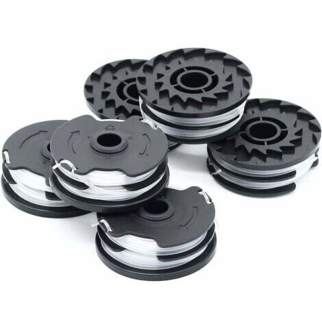 Lot de 6 Bobines de Fil de Rechange pour Débroussailleuse sans Fil LIDL Parkside (PRTA 20-Li, PRT 550, PRT 300) - 1,6 mm, 2 x 4 m (1/5)