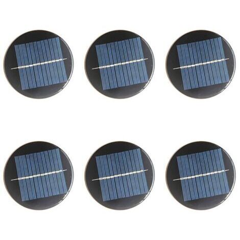 Lot de 6 mini cellules de panneau solaire 6 V 80 mm pour énergie solaire, bricolage, maison, jardin, projets scientifiques – Jouets – Chargeur de batterie