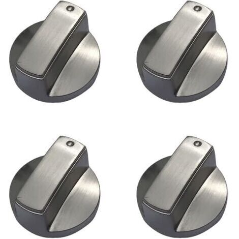 Lot de 4 boutons de cuisinière à gaz universels en métal pour cuisinière à gaz - 6 mm (1/5)