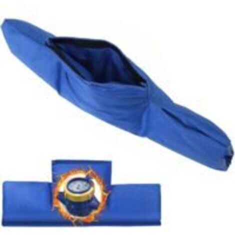 Housse isolante pour compteur d'eau en coton, imperméable, épais, rond, carré, universel (bleu) (1/5)
