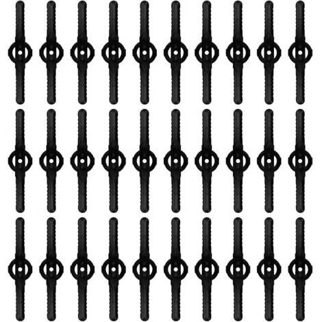 Lot de 30 lames de rechange en plastique pour coupe-bordure – Compatibles tondeuses sans fil – Matériau ABS haute qualité – Longueur 139mm (1/5)