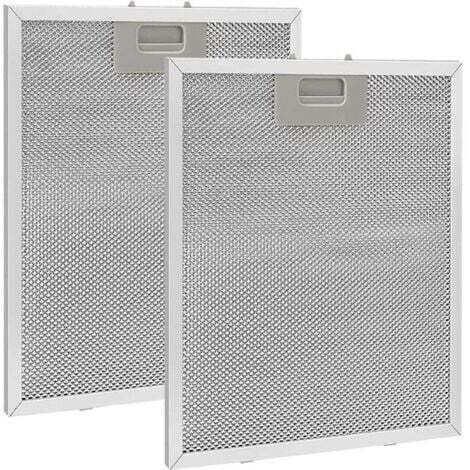 2 pièces Filtre à Graisse Métallique pour Hotte Aspirante 320x260mm,Filtre en Maille Accessoire Hotte Aspirante pour Hottes de Cuisine