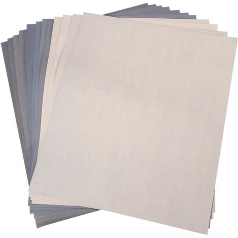 Papier Abrasif Grain 1500 2000 2500 3000 5000 7000 Pour Polissage Ponçage Humide Sec Haute Précision Paquet 12