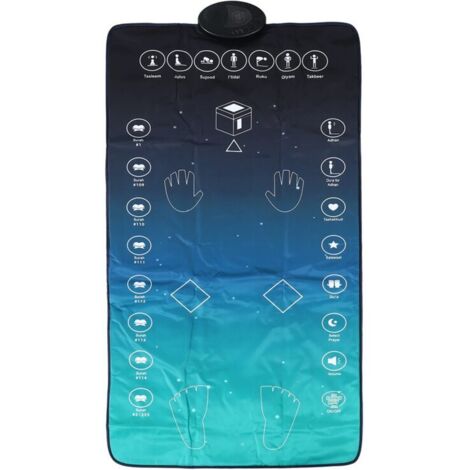 Tapis de Prière Électronique Adulte avec Guidage LED pour Ramadan et Culte Musulman