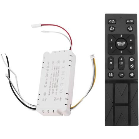Kit Télécommande Ventilateur Plafond 6 Vitesses Gradation Lumière Compatible 110-265V