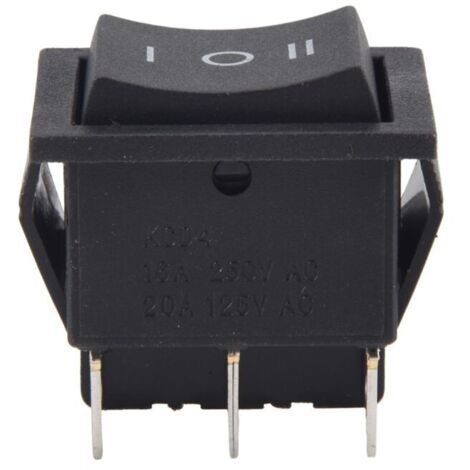 Interrupteur à Bascule 3 Positions 6 Broches 250V AC 16A 125V AC 20A Profil Bas