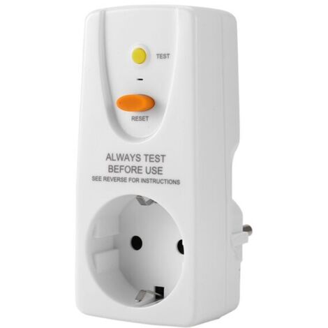 Disjoncteur de Fuite à la Terre 16A GFCI RCD Protection Électrique Domestique Sécurité Personnelle UE (1/4)