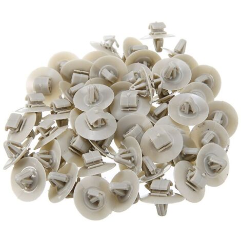 100 Pièces Clips de Fixation pour Garniture Porte Protection Latérale Moulage Inférieur Renault Kangoo Trafic Vivaro