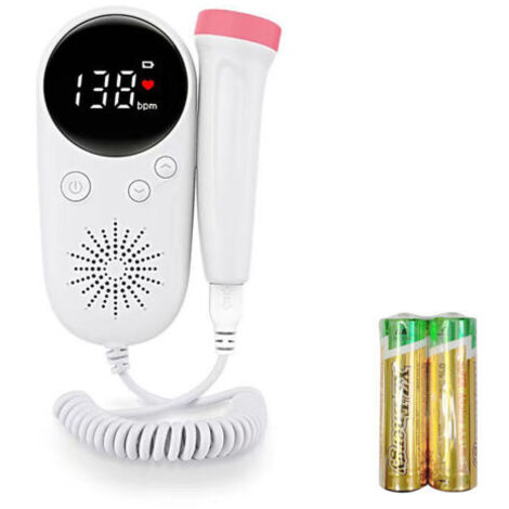 Moniteur cardiaque prénatal Doppler fœtal à usage domestique pour bébé, écran LCD, mesure de la voix fœtale, produit de soins quotidiens pour femmes enceintes