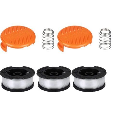 Bobine de coupe-bordure 1,65 mm – Résistant à l'usure – Alimentation automatique – Coupe efficace – Compatible avec tondeuses Black & Decker