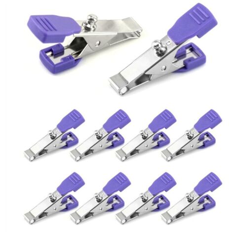 Paquet de 10 Pinces Universelles Multifonctions pour Électrodes ECG Vétérinaires (1/4)