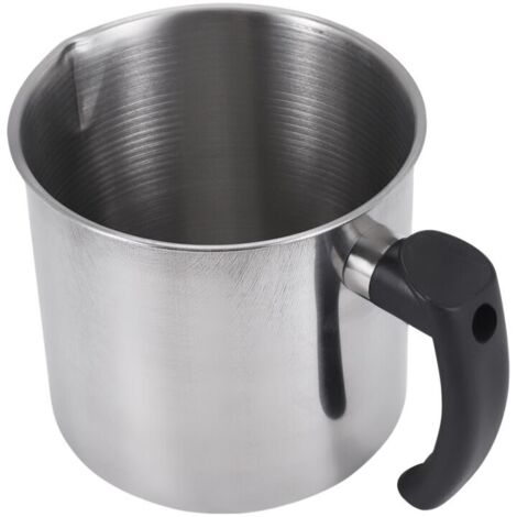 Pot De Coulée Pour Fabrication Bougies Fonte Cire Double Chaudière 44 Oz Pichet Poignée Résistante Chaleur (1/4)