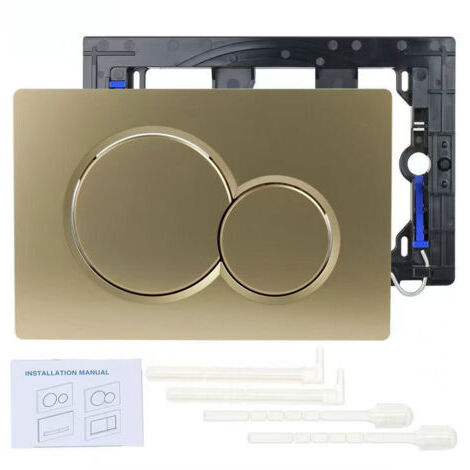 Plaque de commande WC Geberit Sigma 01 – Installation sans outils – Compatible avec réservoirs à deux volumes – Finition métal durable - SIGMA01