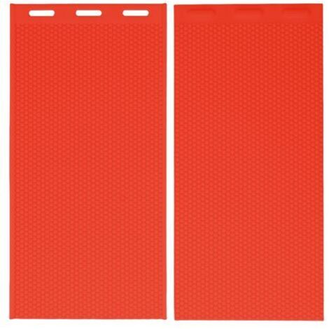 Eosnow 2 pièces 5.4mm Silicone cire d'abeille moule cire d'abeille fond de teint presse moule apiculture fournitures 44x28cm rouge (1/5)