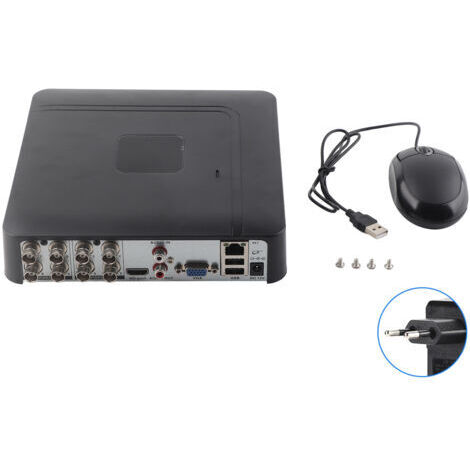 Eosnow CCTV de sécurité 8 canaux 8CH AHd CVI/TVI/DVr NVR 5 en 1 Enregistreur vidéo en temps réel 100-240V EU (1/5)