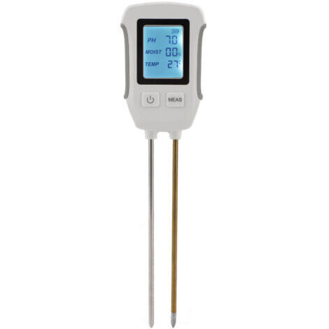 Eosnow – Testeur d'humidité du sol numérique à double sonde – pH-mètre haute précision – Plage pH 3-9 – Alimentation 3 piles AAA – Pour vergers et serres (1/5)