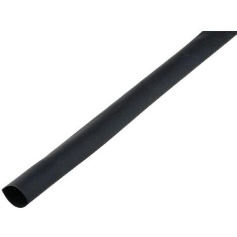 Gaine Thermo Retractable avec colle 3.2mm-1mm noir polyolefine 1m (1/2)