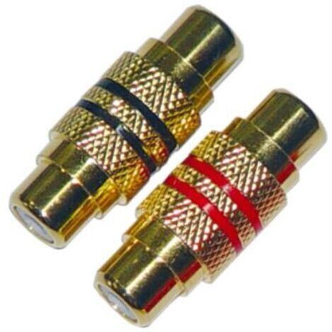2 Connecteurs RCA 1 rouge 1 noir (1/2)