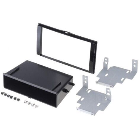 Kit Facade Autoradio FA471 compatible avec Nissan Micra K14 Note - noir brillant