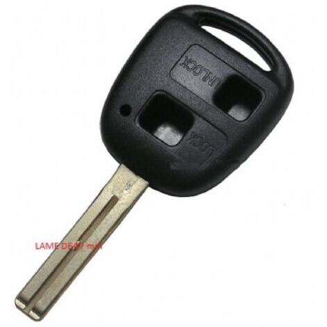 TOY23 - Coque et lame compatible avec Toyota 2 boutons (1/2)