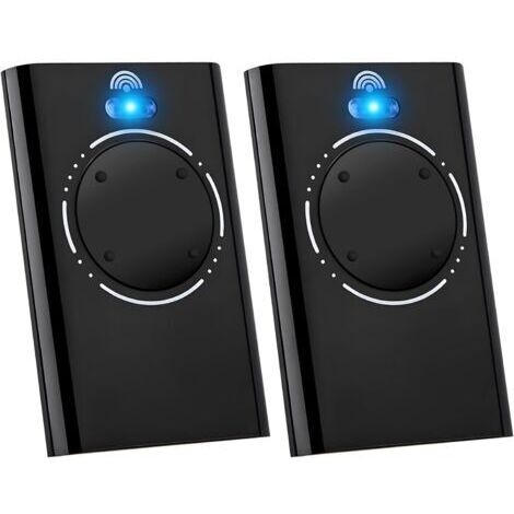 2 télécommandes de remplacement pour 787010 XT4 868 SLH LR, 868 MHz, 4 canaux, compatibles avec XT4 868 SLH LR, XT4 868 SLH, XT2 868 SLH LR, XT2 868 SLH (noir)