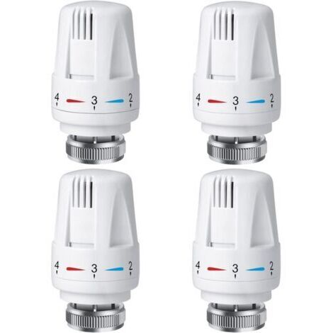 Tête thermostatique de radiateur PCS, tête de thermostat de radiateur TRV M30 x 1,5, vanne thermostatique de radiateur, vannes de radiateur de radiateur pour système de chauffage pour la maison et le (1/5)
