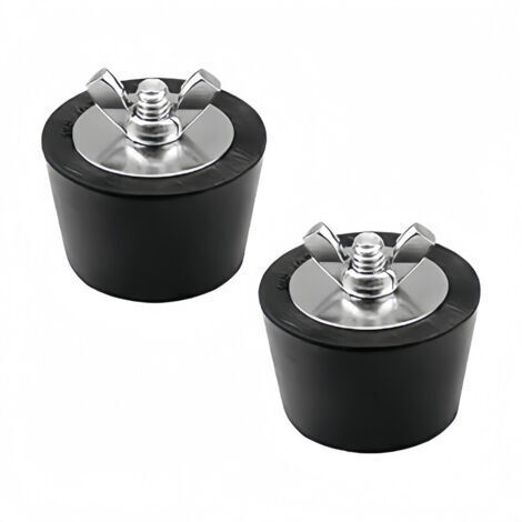 Lot de 2 bouchons d'hivernage pour piscine, bouchons en caoutchouc de 38 mm avec boulons en acier inoxydable pour protéger les canalisations d'évacuation de piscine contre le gel