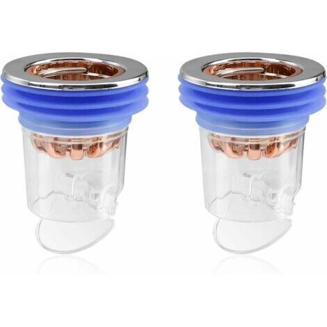 Valve anti-odeur, 2 pièces bouchon de douche anti-odeur, bouchon de douche anti-odeur pour sol de douche, noyau désodorisant pour balcon, siphon de sol de cuisine et de salle de bain (1/5)