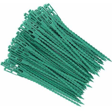 80 Pcs Accroche-Tuteurs pour Tomates Arbres Tuteurs de Plantes Attache et Soutien Réglable pour Plantes Serre-câble Lien en Plastique pour Jardinage Bricolage