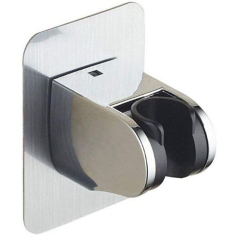 Support de douche, Autocollant Support de Pomme de Douche Mural Détachable Avec à Angle Réglable, Imperméable, Heavy Duty, mural pour salle de bain Hôtel (1/5)