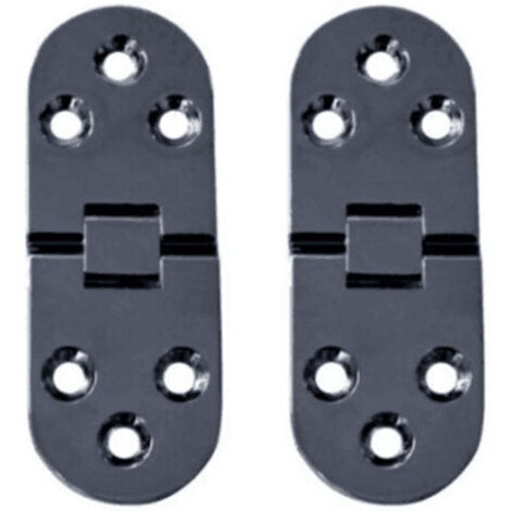 2 Pièces Charnières de Table Pliantes Plat Porte Cabinet Pliable Charnières Alliage Zinc Charniere Porte Placard,Round Edge Charnières pour Porte de Meuble avec vis,pour Table,Meubles Bureau GROOFOO (1/5)