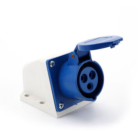 16 Amp 3pin Prise Industrielle 220V-250Volt étanche IP44 étanche 2P + E 16A (1/5)