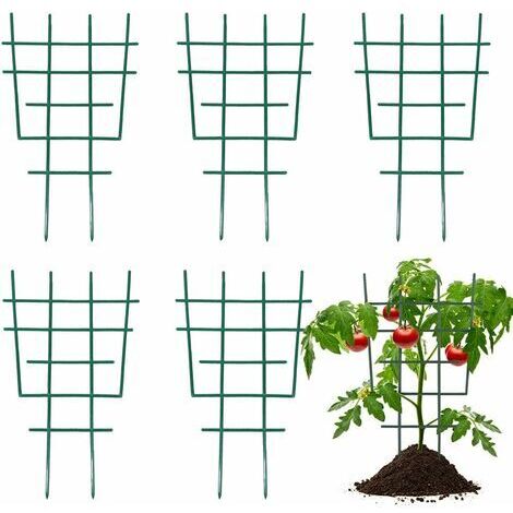 6 pcs Support de Plantes en Plastique Treillis de Jardin pour Plantes Grimpantes Cadre d'escalade pour Plantes Pot de Fleur Treillis Plante pour Extérieur Intérieur (1/5)