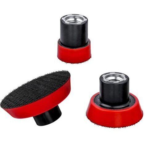 3pcs Plateau de Ponçage 25mm 50mm 75mm Disques Abrasifs M14 Auto-agrippante Plaque de Support de Ponçage Polissage pour Perceuse Meuleuse d'angle (1/5)