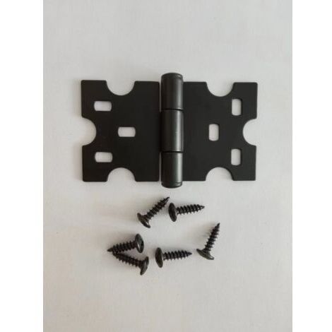 6 Pcs Charnières Noires, Les Charnières D'armoire avec des Vis Conviennent pour Petites Portes/Tiroirs/Fenêtres/Quincaillerie de Meubles de Maison (1/5)