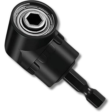 Porte-adaptateur de tournevis 105°, perceuse à angle droit, tournevis d'angle, porte-embout d'angle multifonctionnel avec porte-embout magnétique 1/4", adaptateur d'embout pour percer da (1/5)