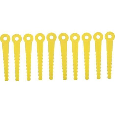 50 pièces Accessoires de Lames en Plastique de Rechange, Lame en Plastique pour Tondeuse à Gazon, tête de Coupe ABS L100 pour Tondeuse à Gazon 8mm (1/5)