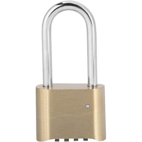 Cadenas à Combinaison à 4 Chiffres, Serrure à Combinaison pour Bagages, Cadenas à Verrouillage étanche en Laiton pour L'école, Gymnase, Casier de Hangar Extérieur (1/5)