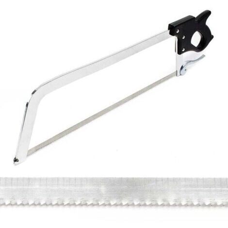 XL Scie Boucher professionnelle Manuelle Outil Cuisine Gastronomie Lame Charcutier Viande Gros Os