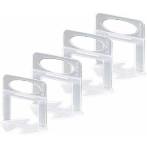 Niveleur Carrelage, Croisillon Carrelage Autonivelant 2mm Croisillon Autonivelant, pour L'installation de Carreaux de Sol et Mur (200xCroisillon Carrelage 2mm) - (1/5)