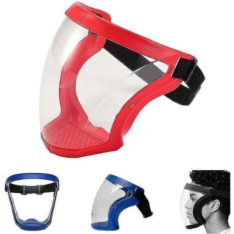 Bouclier de protection complet visière Hd masque complet transparent vaporisateur transparent résistant aux éclaboussures couverture respirante thinde (1/5)