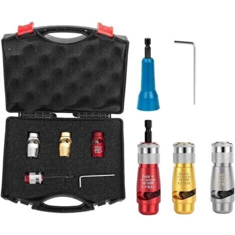 Outil de dénudage et de torsion de fils électriques pour électricien professionnel - Outil portable pour perceuse électrique, dénudage rapide et connecteur A (1/5)